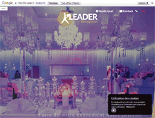 Tablet Screenshot of leader-reception.com